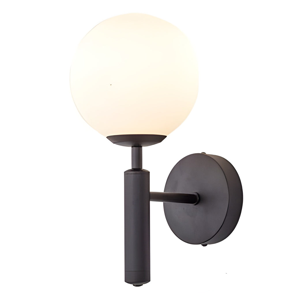Modern Glass Ball Wall Sconce with LED Light – Nordic Style