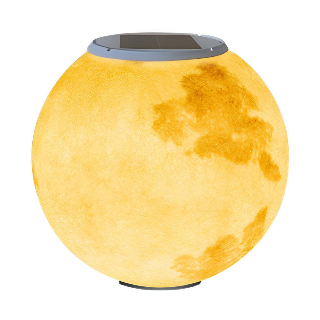 Moon Waterproof LED Solar Post Cap Light - Modern Outdoor Pillar