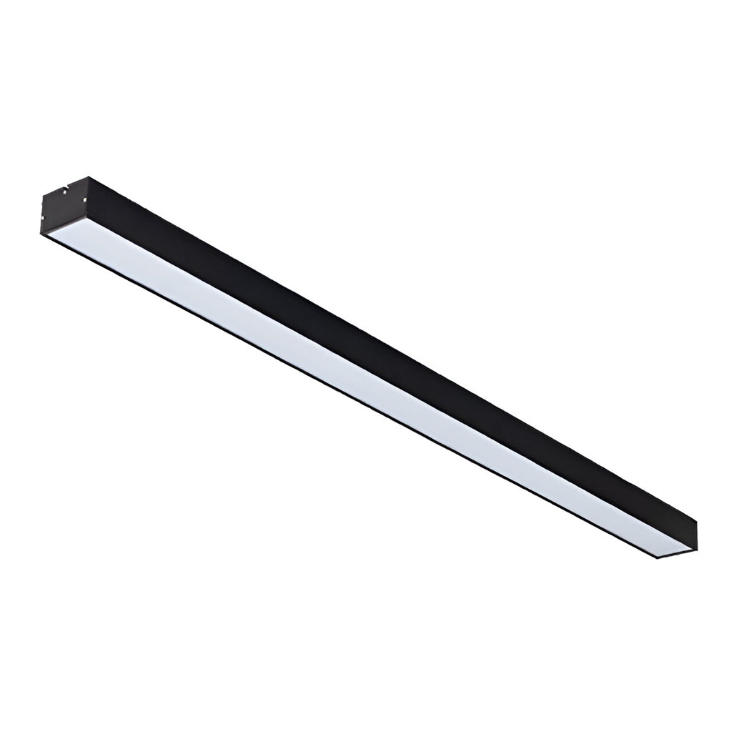 47-Inch Linear Aluminum LED Pendant Light Set of 6 - Modern Office