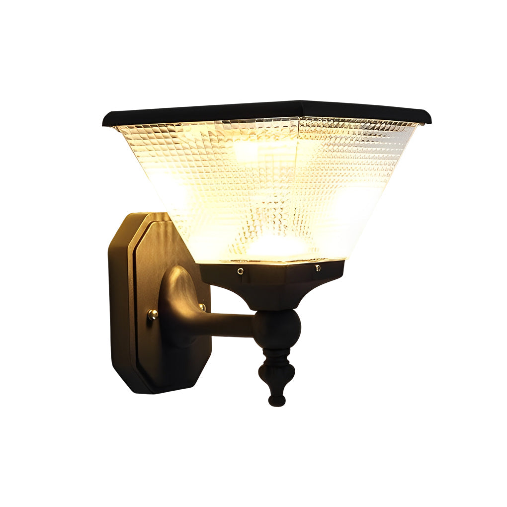 Solar LED Outdoor Wall Light with Remote Control