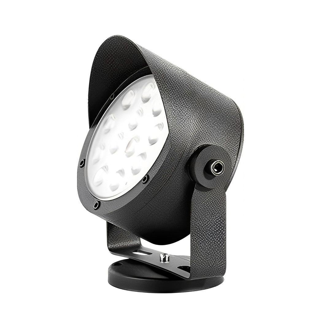 Adjustable Waterproof LED Outdoor Spotlight in Black
