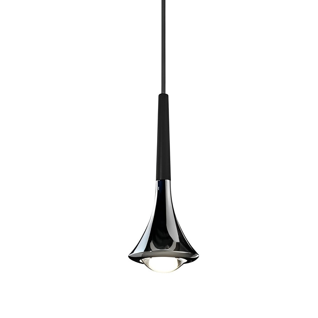 Water Drop Metal LED Pendant Light Modern Nordic Staircase Chandelier