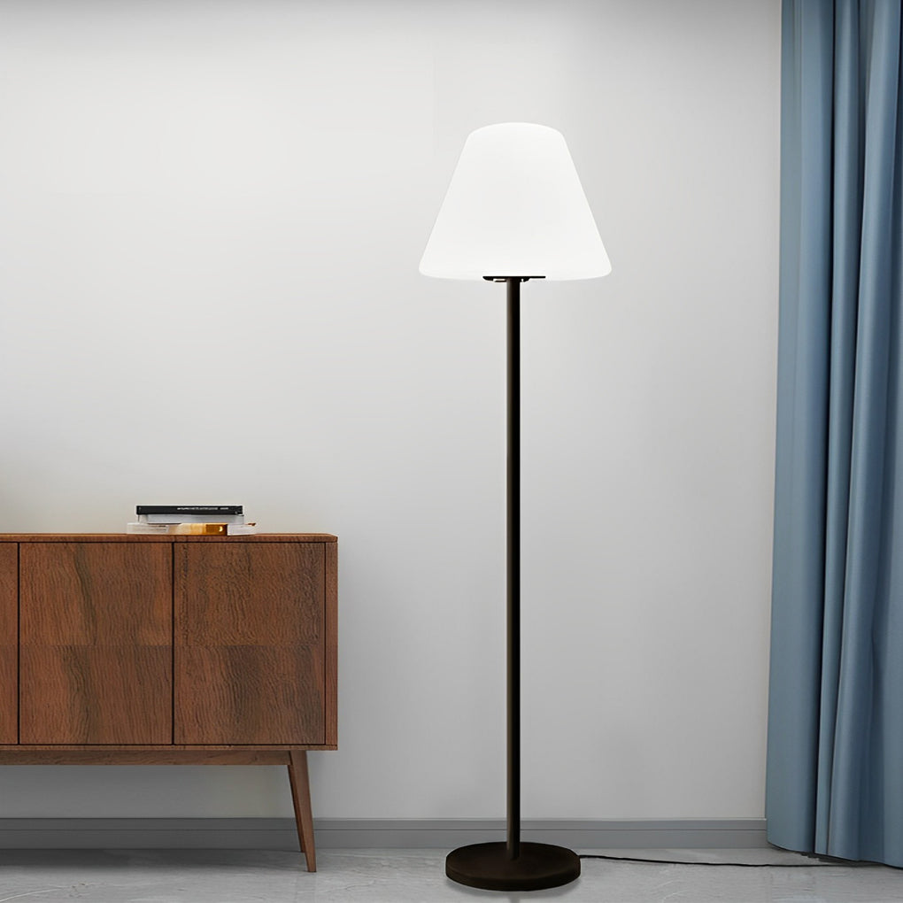Smart RGB LED Floor Lamp with Metal Base and PE Shade