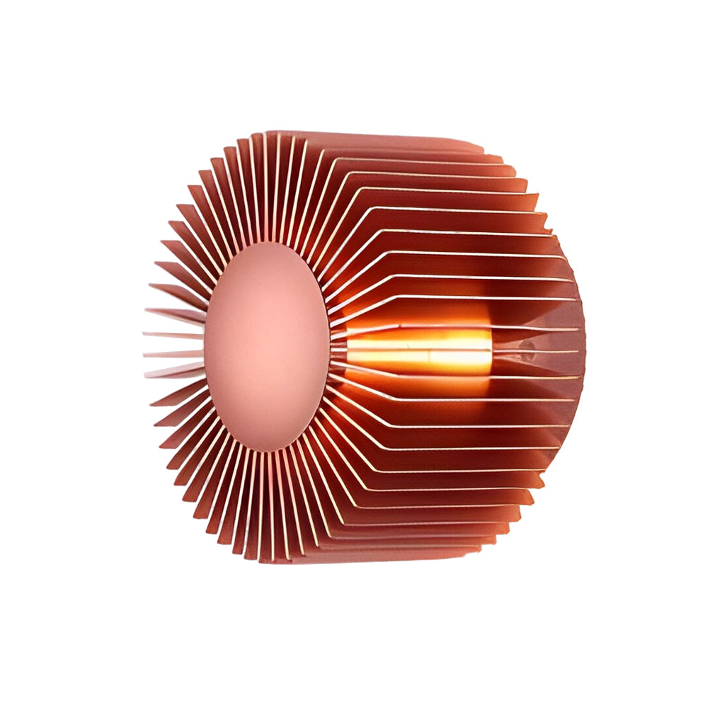 Round Sunflower LED Aluminum Wall Sconce - Modern Decorative Light