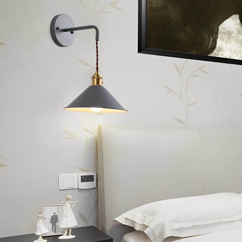 Modern Funnel Wall Sconce LED Metal Downlight