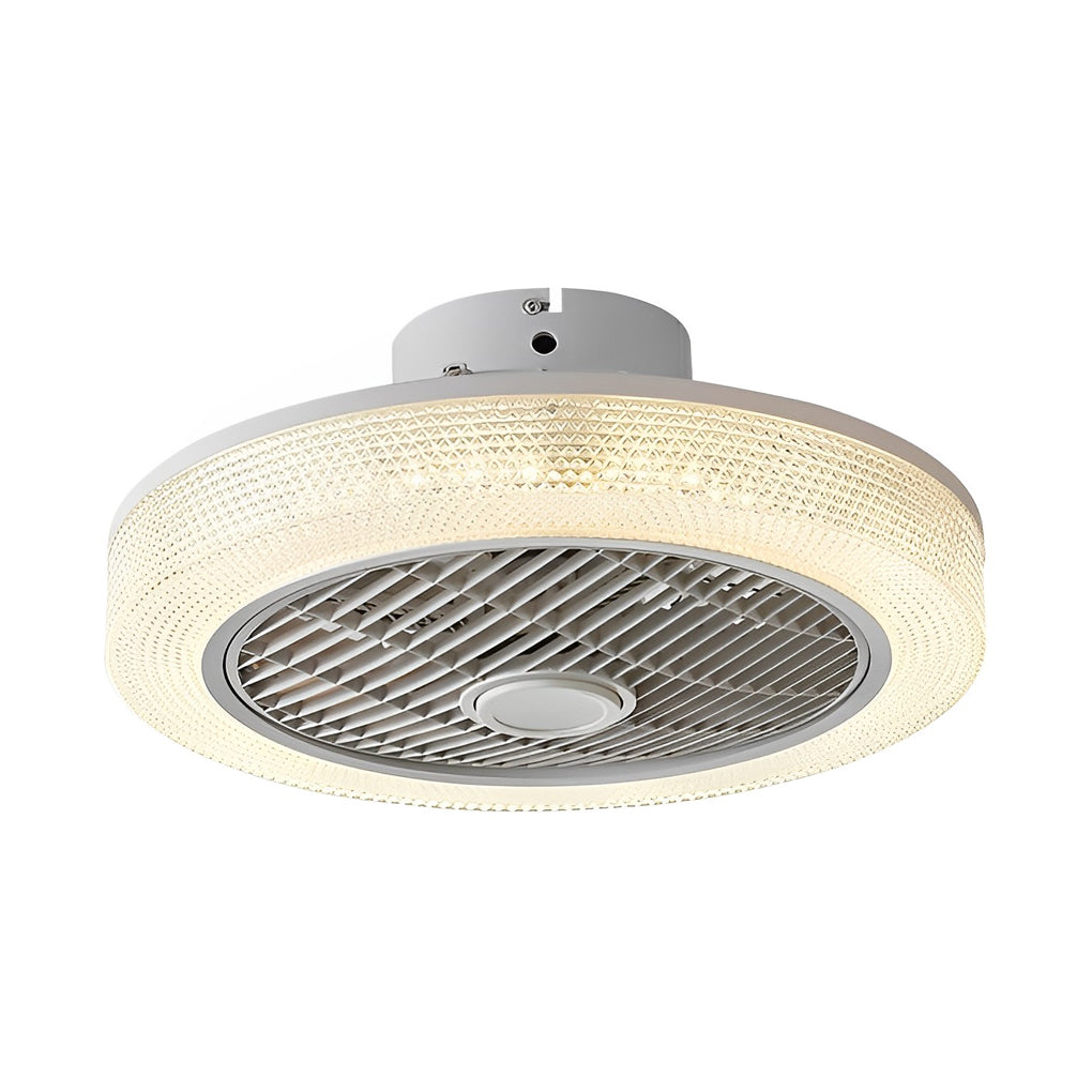 Dimmable Bladeless Ceiling Fan Light with Heating Function