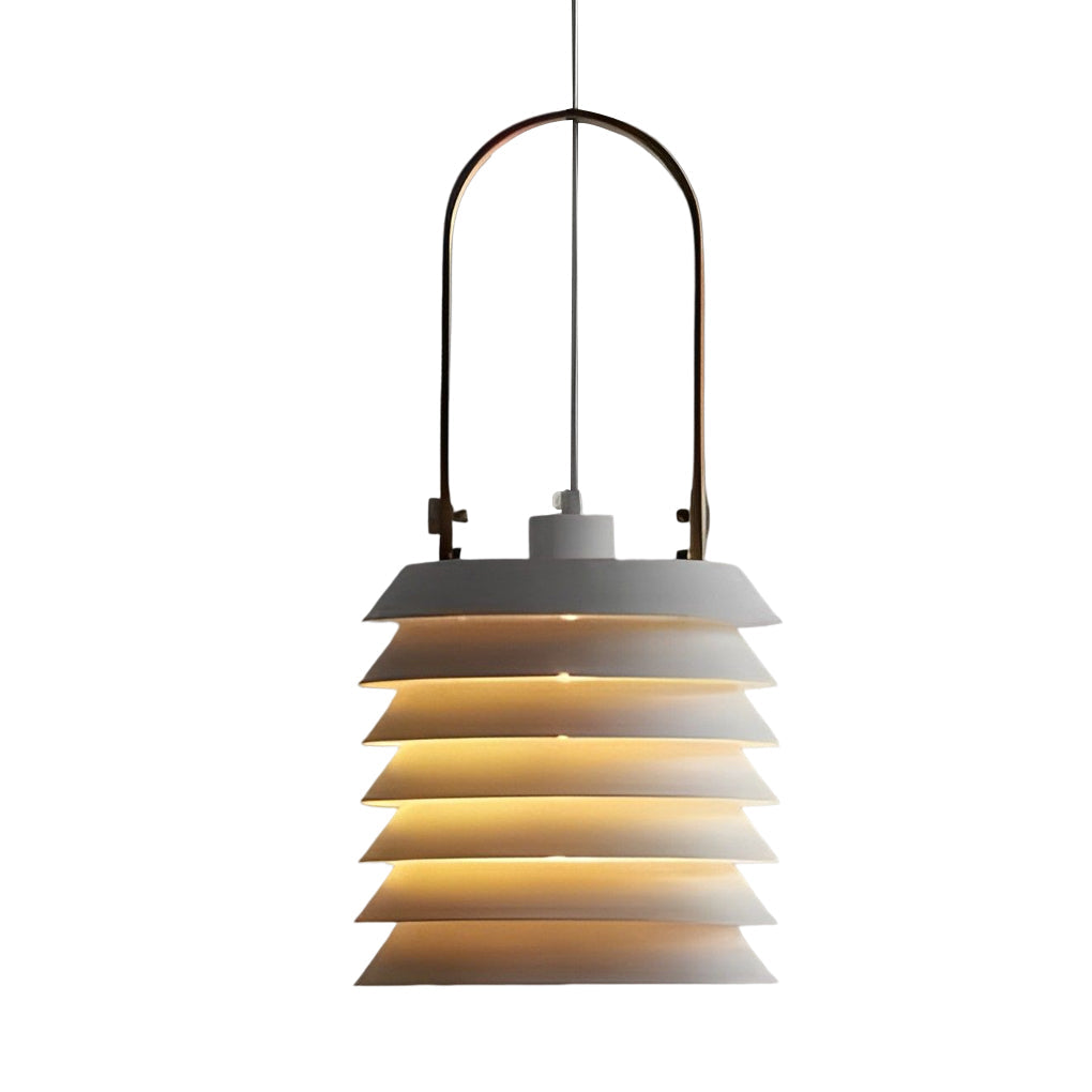 Multi-Layer Metal Minimalist Pendant Light Modern Drum Shade