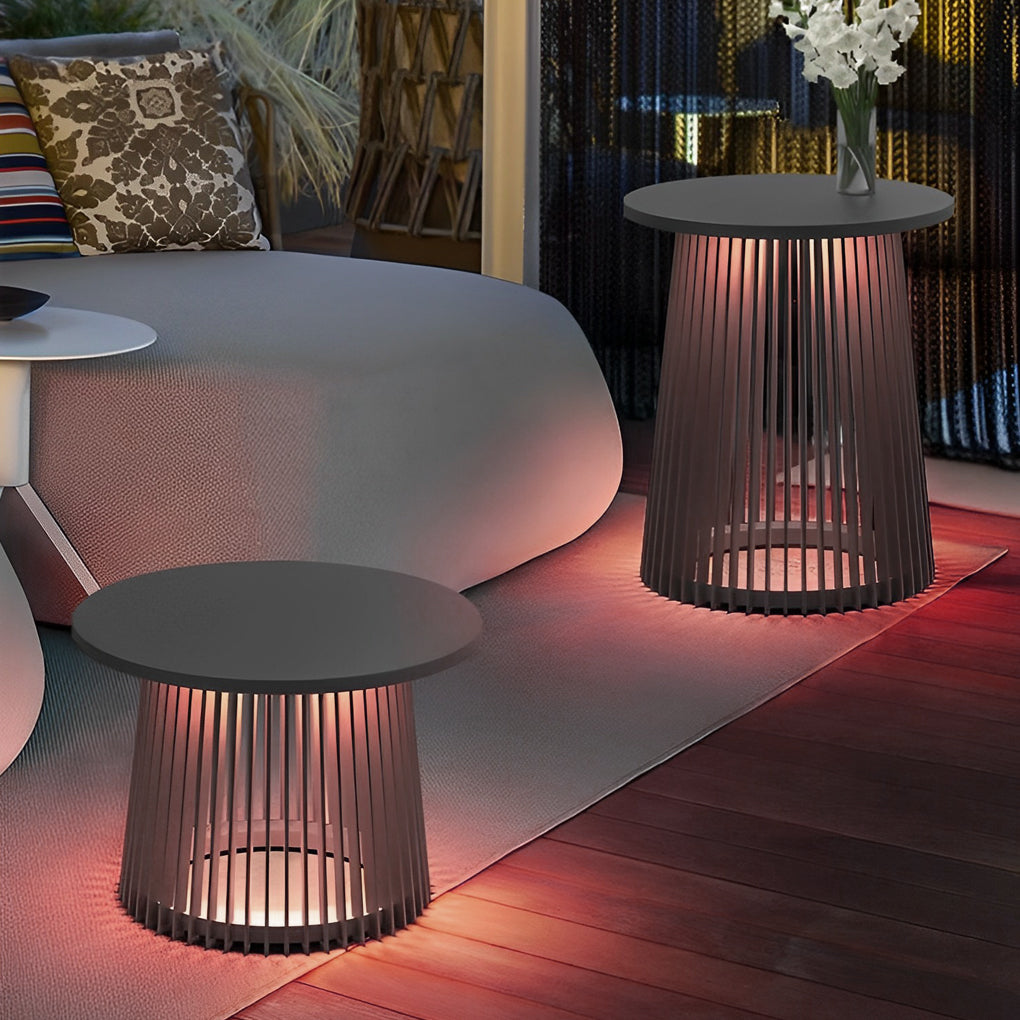 Solar Outdoor Lantern with RGB Lighting & Iron Cage Design