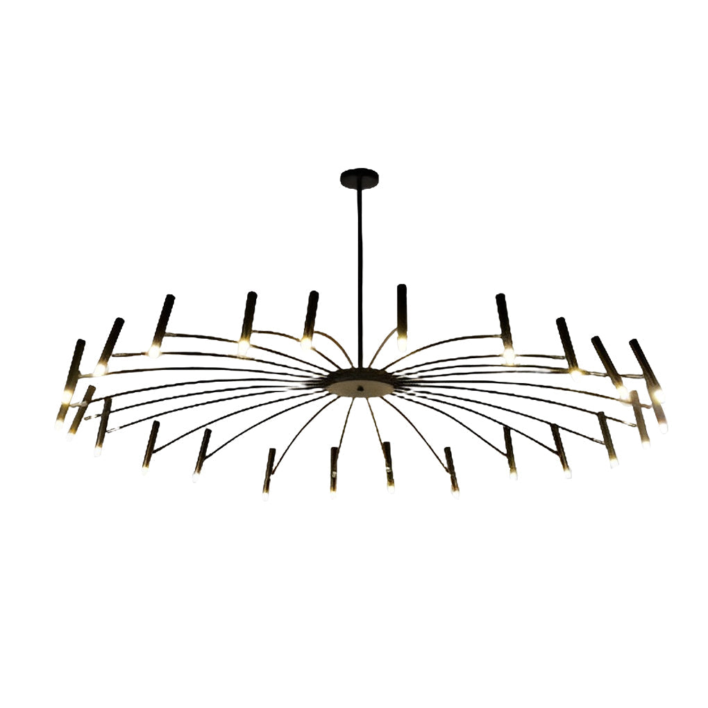 Adjustable Metal LED Minimalist Chandelier with 3-Step Dimming
