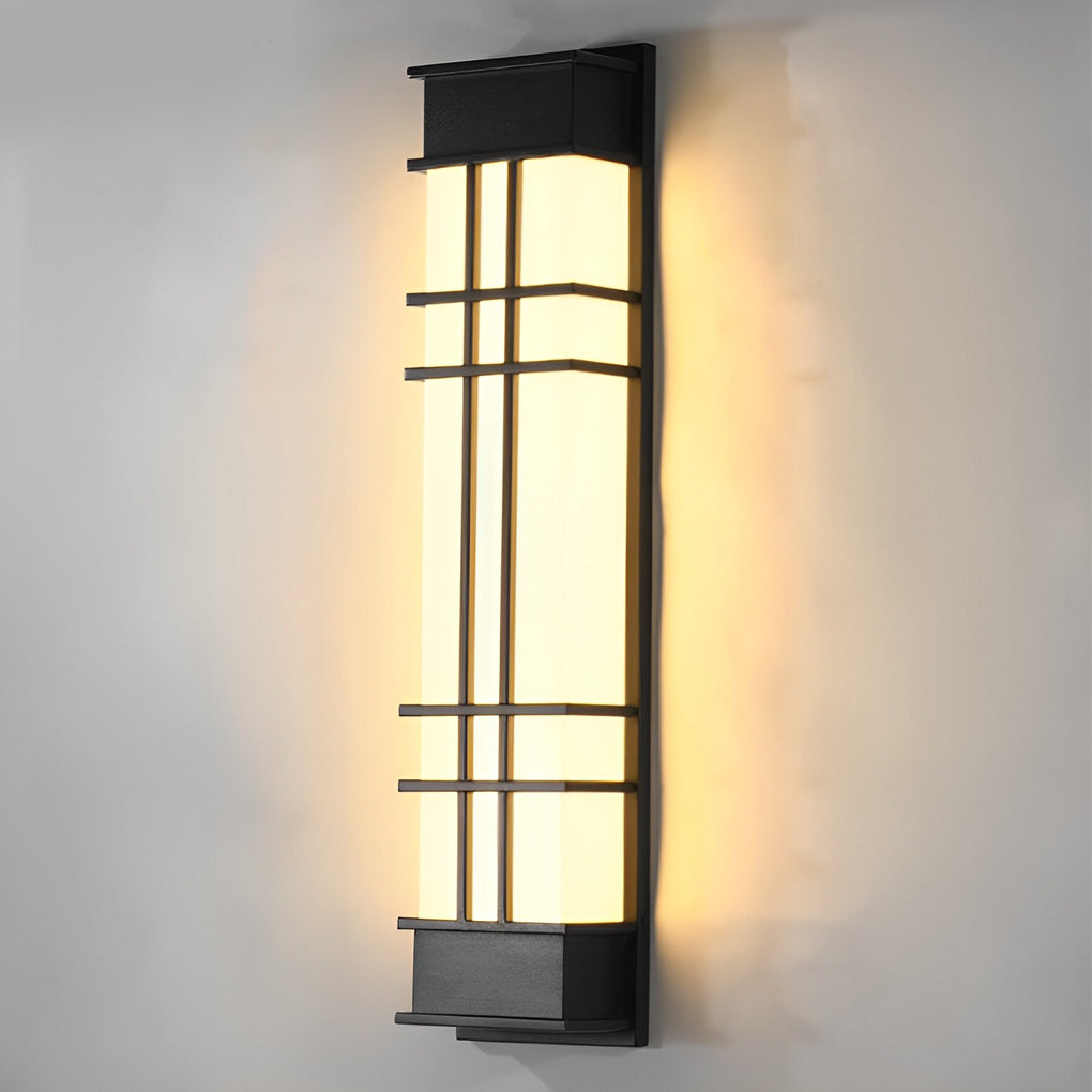 Industrial Black LED Outdoor Wall Lamp | Waterproof Galvanized Steel