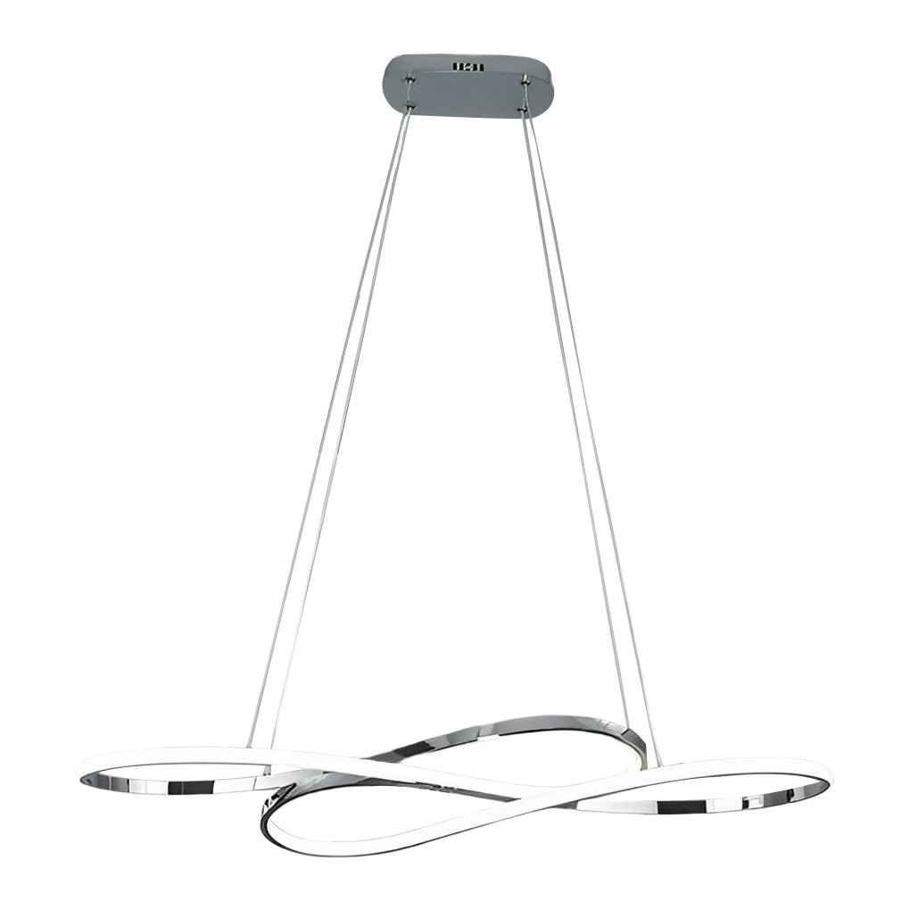 Wavy Double Wave LED Pendant Light Modern Aluminum Chandelier