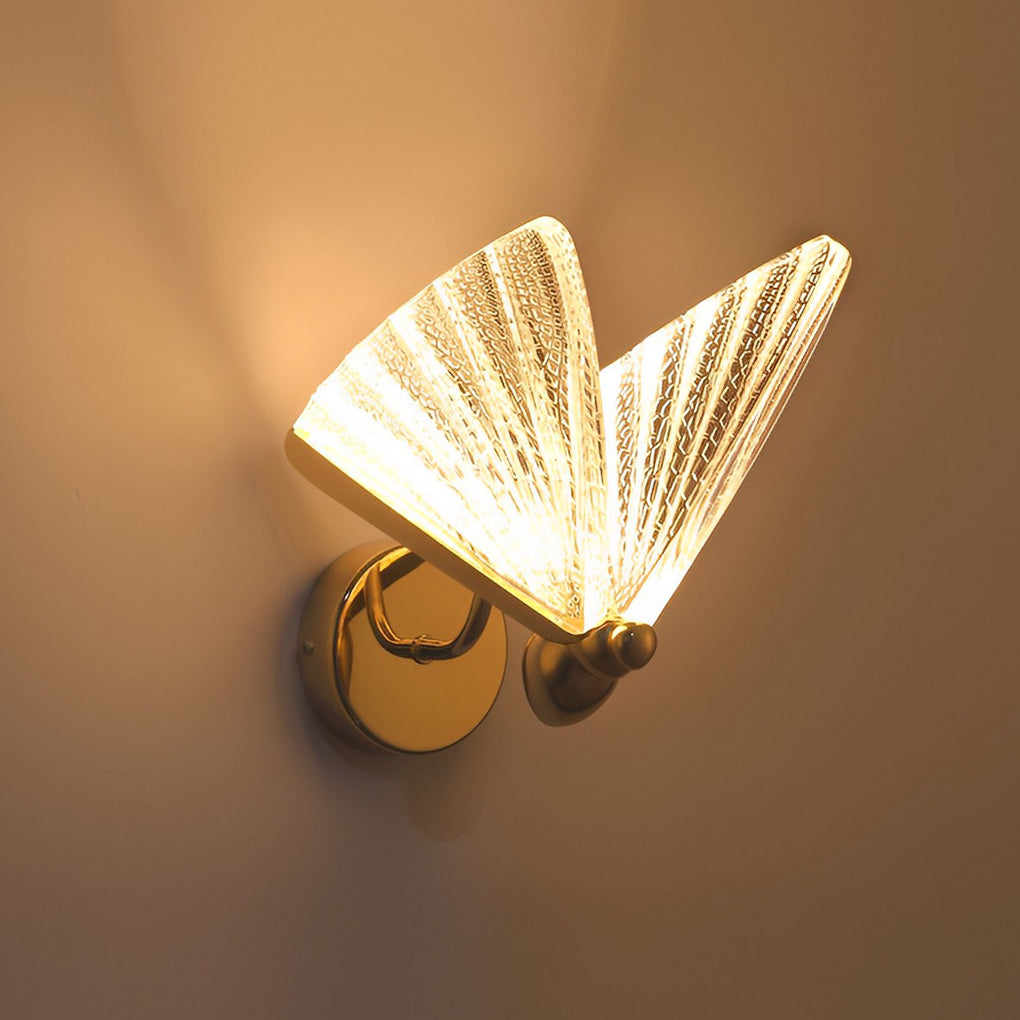 Butterfly Wall Sconce – Modern Gold LED Light Fixture