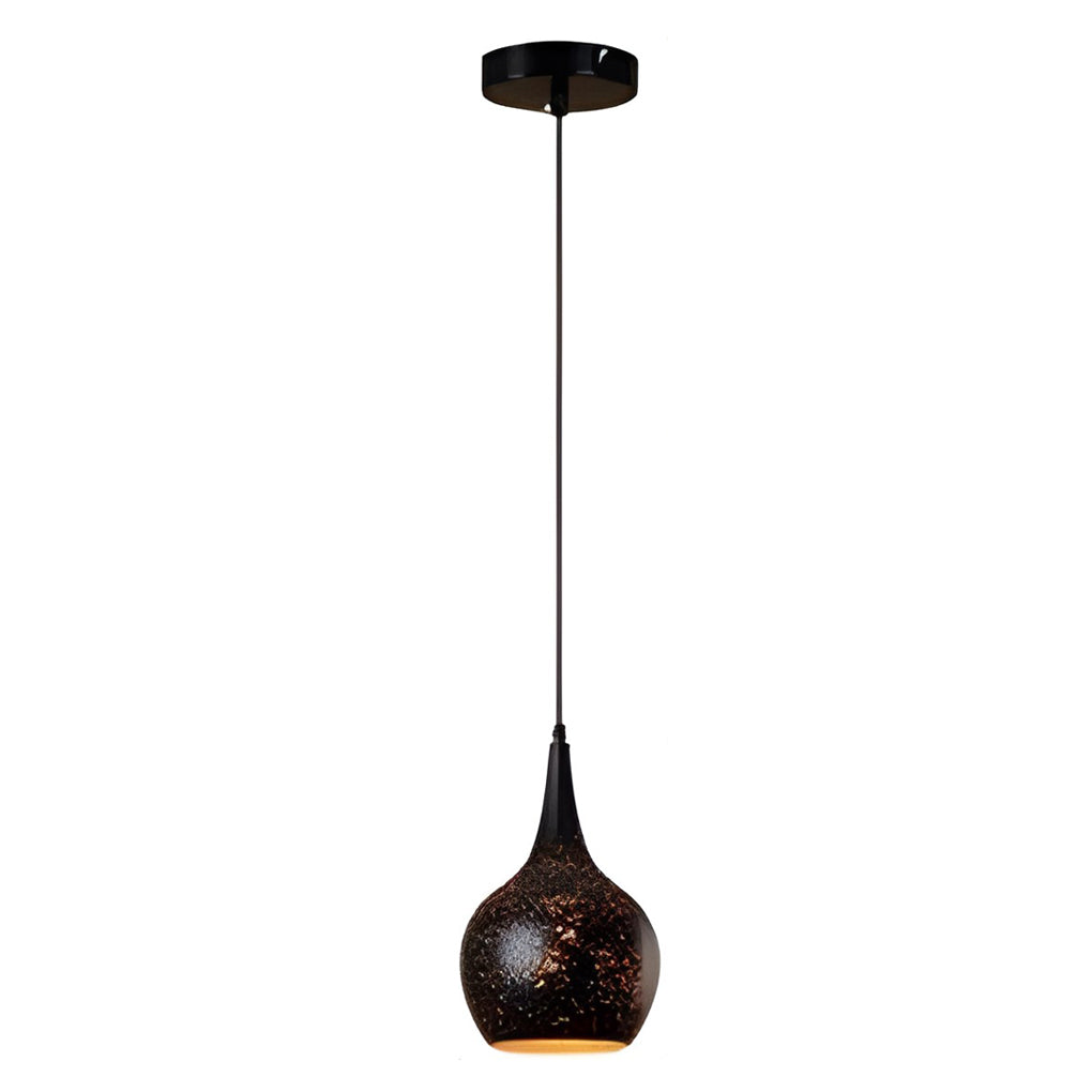 Industrial Black Iron Pendant Light with E27 Socket