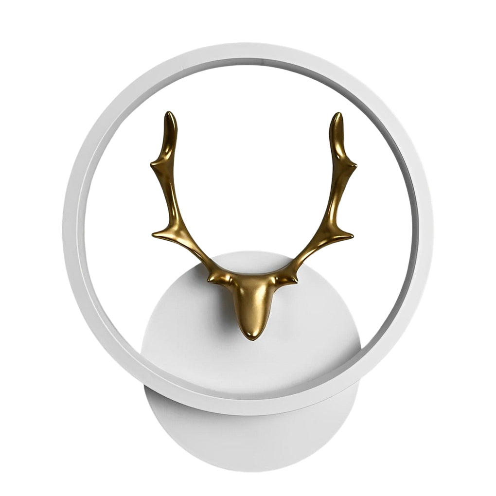 Modern Antler Wall Sconce LED Bedside Lamp Iron Aluminum