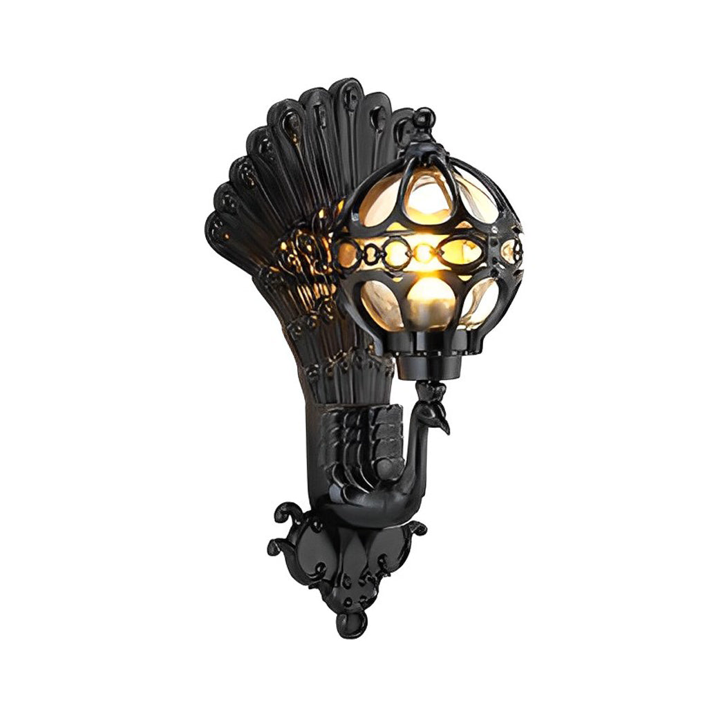 Peacock Aluminum Outdoor Wall Light - Waterproof IP55 Vintage