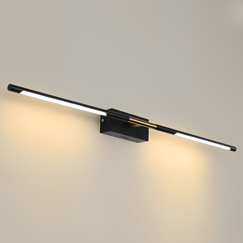 Black Gold Linear LED Bathroom Vanity Light Bar 24" 39"