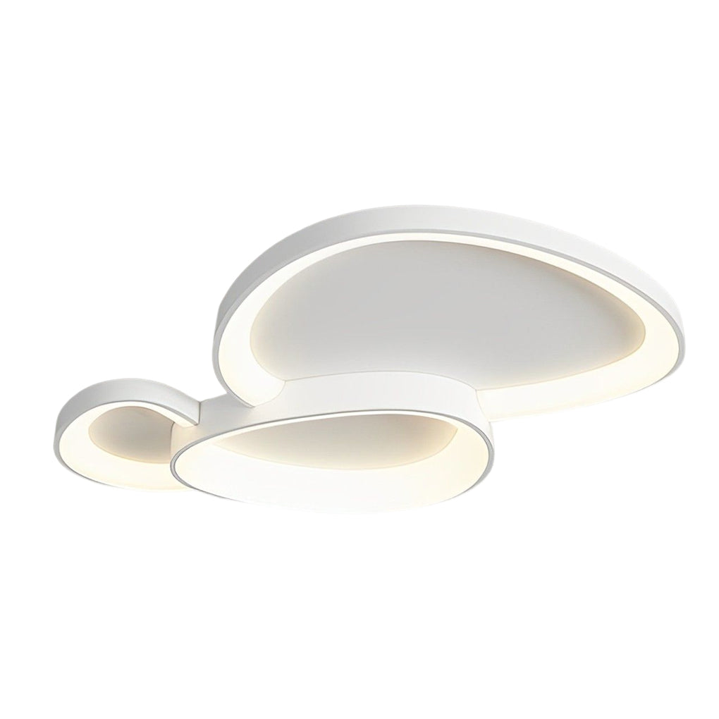 Geometric Line LED Flush Mount Ceiling Light with 3-Step Dimming