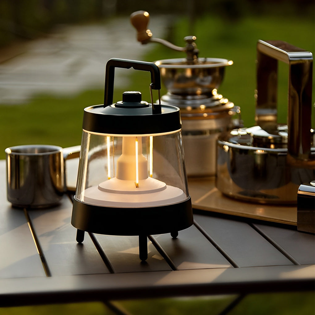 Rechargeable LED Outdoor Camping Lantern with Power Bank - Green
