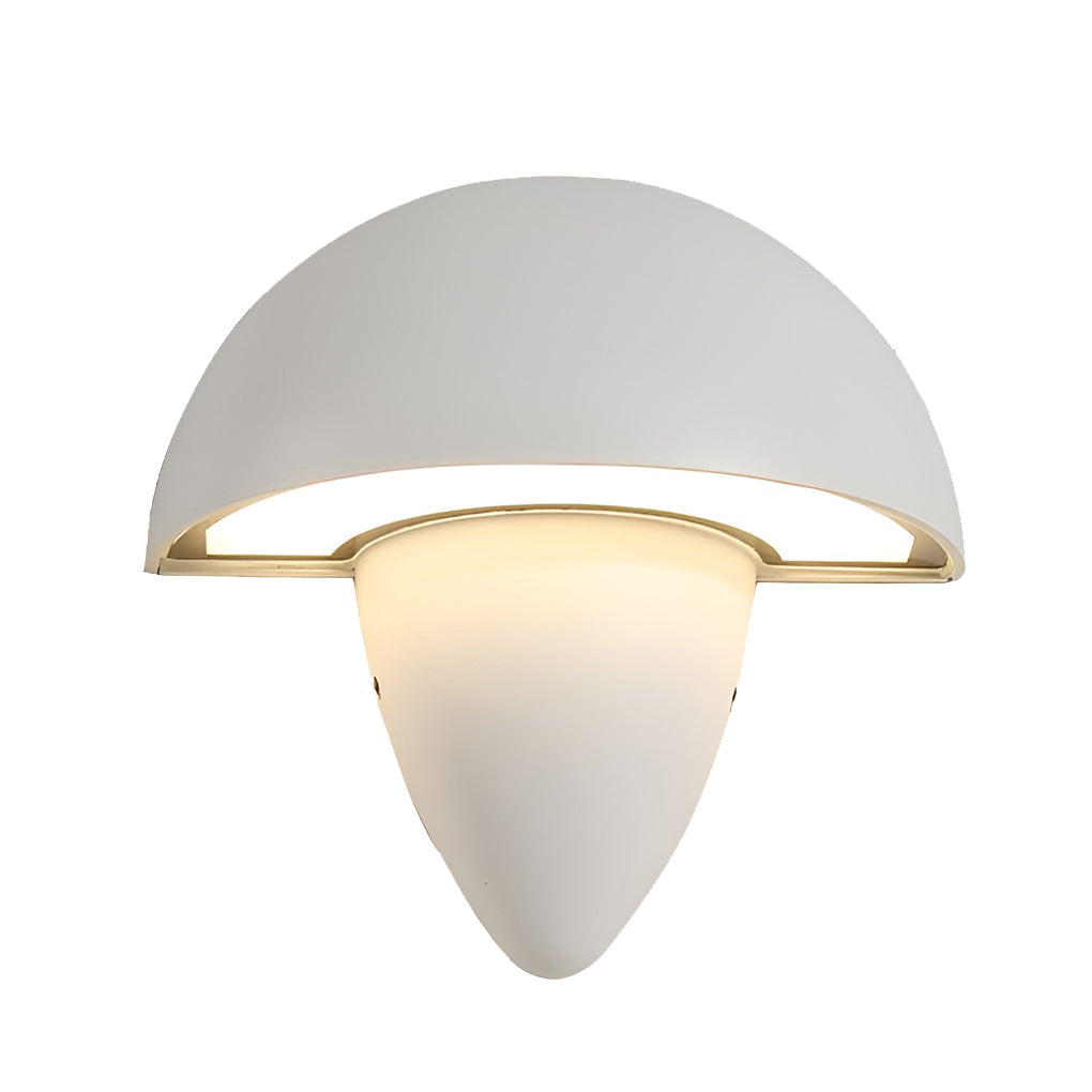 Mushroom Modern Outdoor Wall Light | Waterproof Aluminum LED Sconce