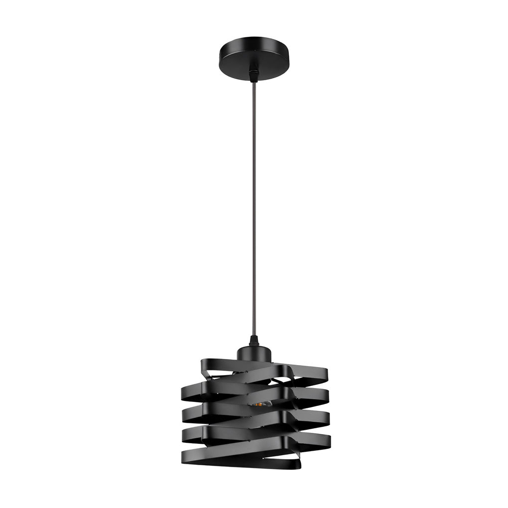 Interwoven Iron Pendant Light Modern Industrial Ceiling Fixture