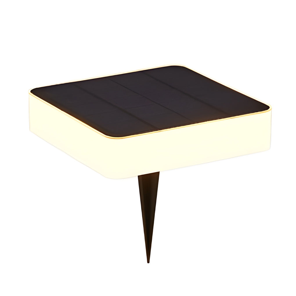 Solar LED Ground Lights Modern Waterproof Disk Landscape Lighting