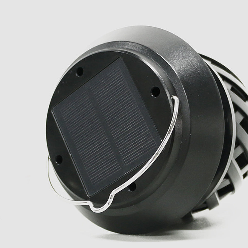 Portable Solar LED Outdoor Lantern with Flickering Flame Effect