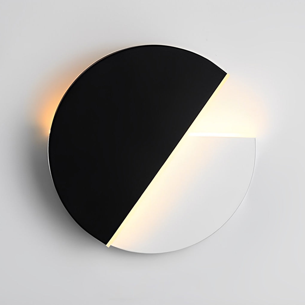 Rotatable LED Wall Sconce Modern Black Minimalist Adjustable Lighting
