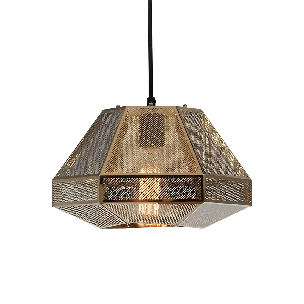 Geometric Stainless Steel Pendant Light - Modern Nordic Design