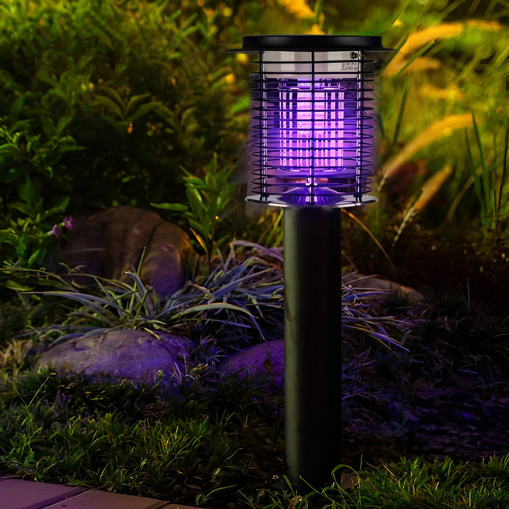 Solar USB Mosquito Killer Lamp - Stainless Steel Outdoor Light