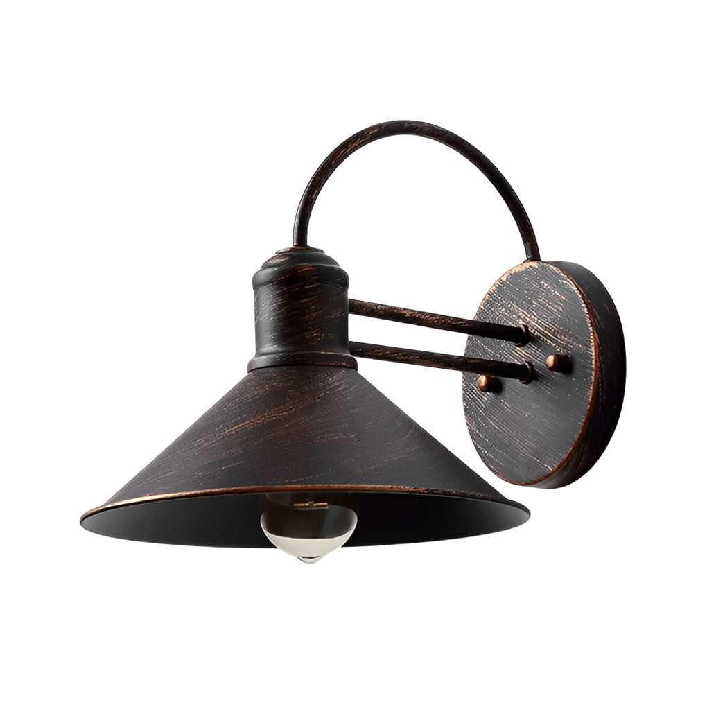 Conical Iron Waterproof Industrial Outdoor Wall Lamp