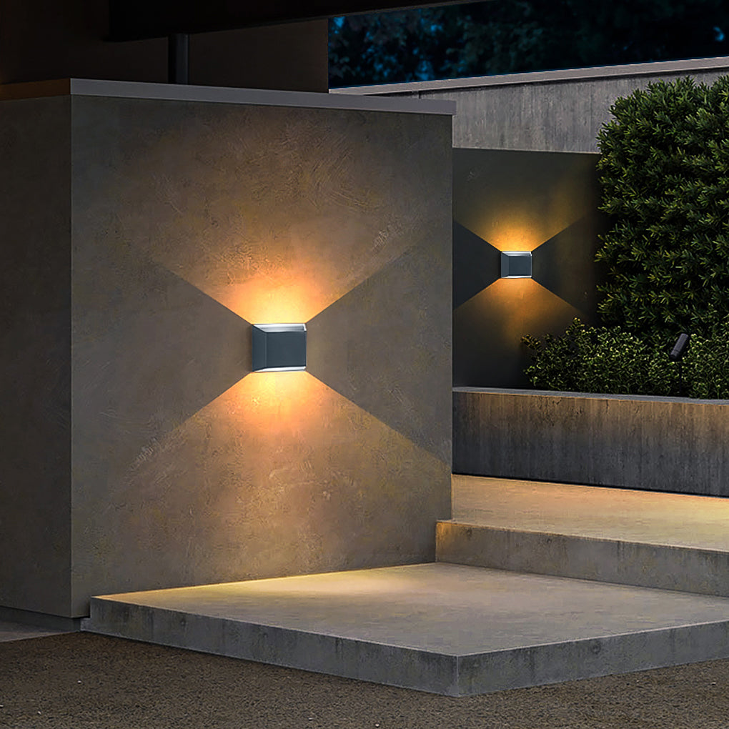 Minimalist Outdoor LED Wall Light – Up Down Waterproof Sconce