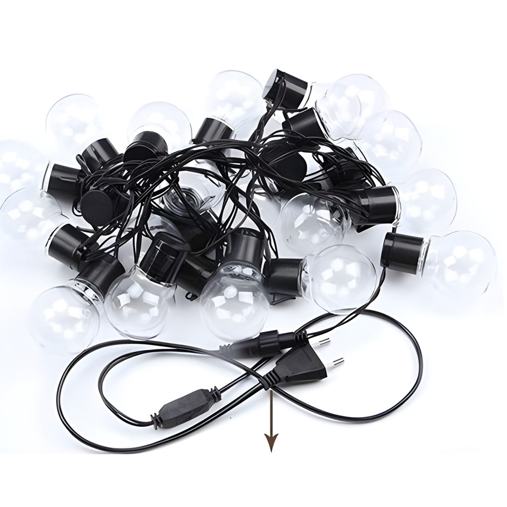 Solar Powered Outdoor LED String Lights Waterproof 19.6ft