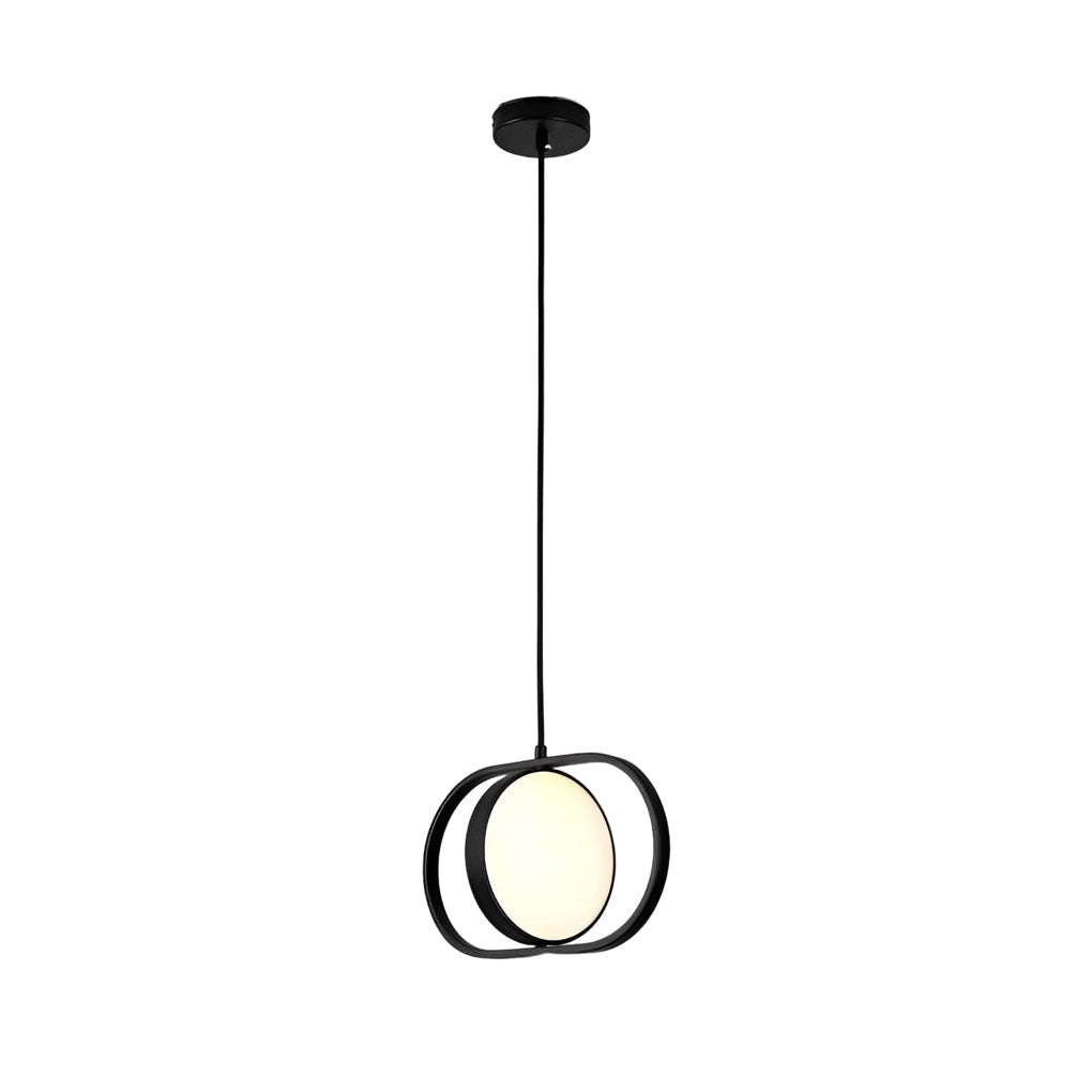 Modern Black LED Pendant Light with 3-Step Dimming