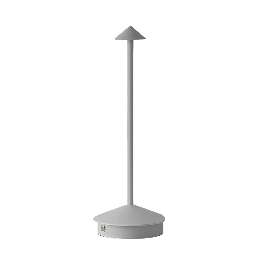 Modern Triangle LED Table Lamp Dimmable Rechargeable Aluminum