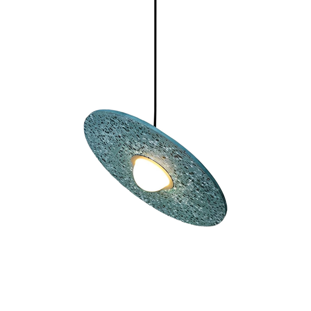 Terrazzo Glass Sphere Pendant Light - Modern Industrial Style