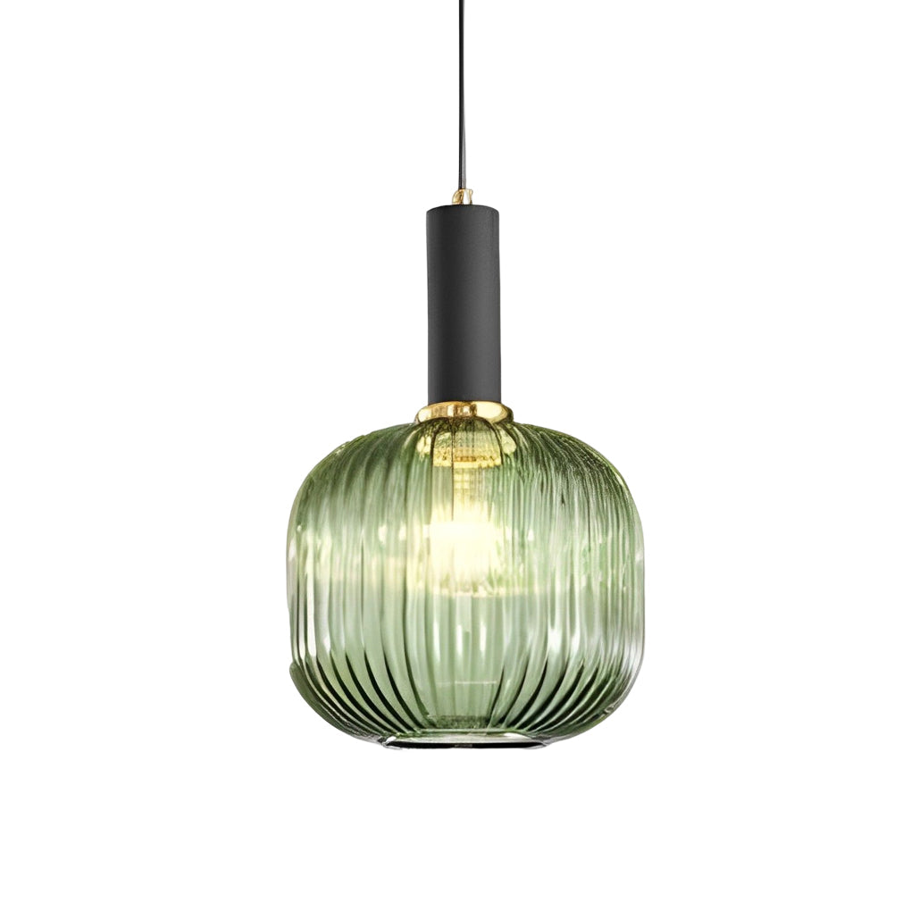 Modern Glass Lantern Pendant Light - Nordic LED Chandelier