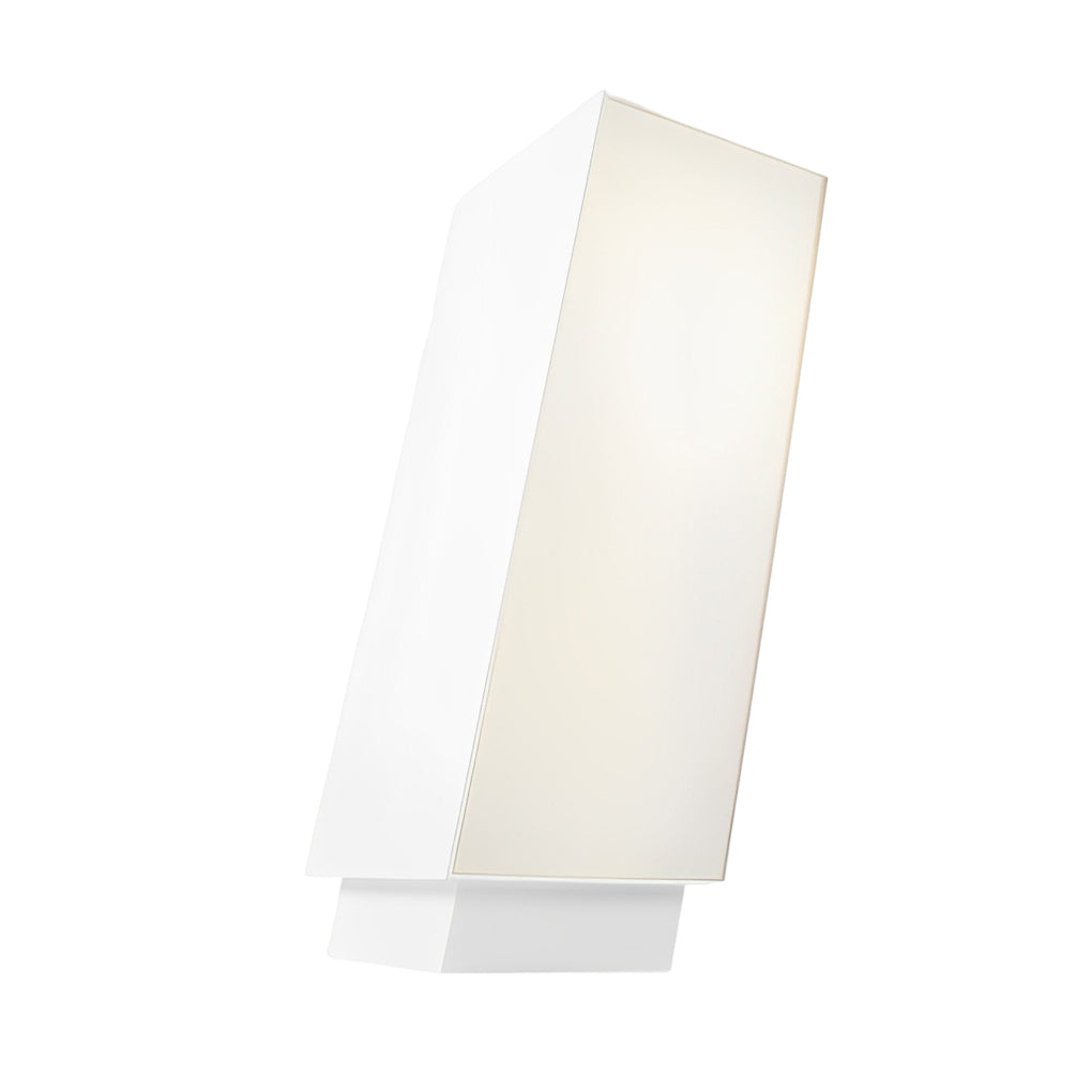 Modern Cuboid Inclined LED Outdoor Lawn Lamp - Stainless Steel