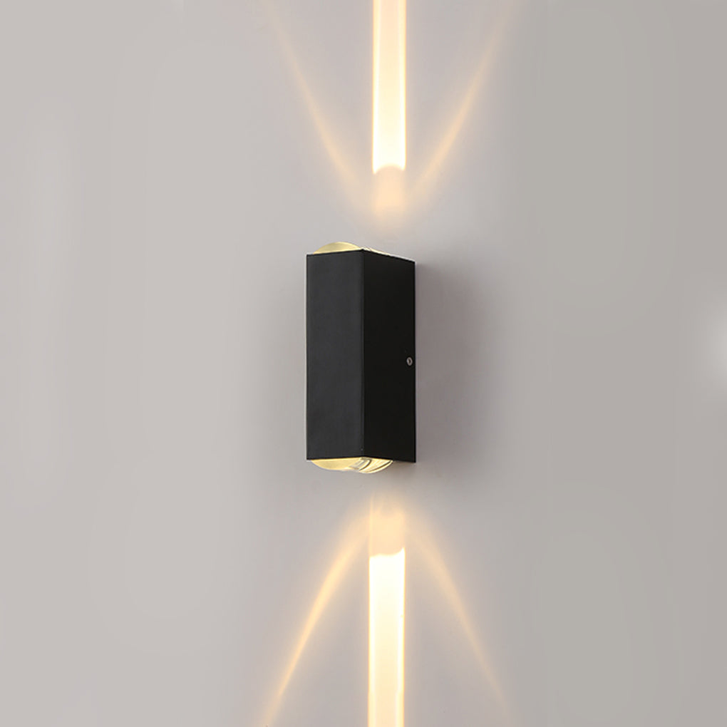 Industrial Waterproof Up Down Wall Light - Aluminum Outdoor Sconce