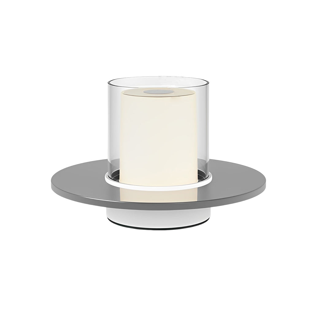 Cordless Cylinder Candle Table Lamp with Touch Dimming Control