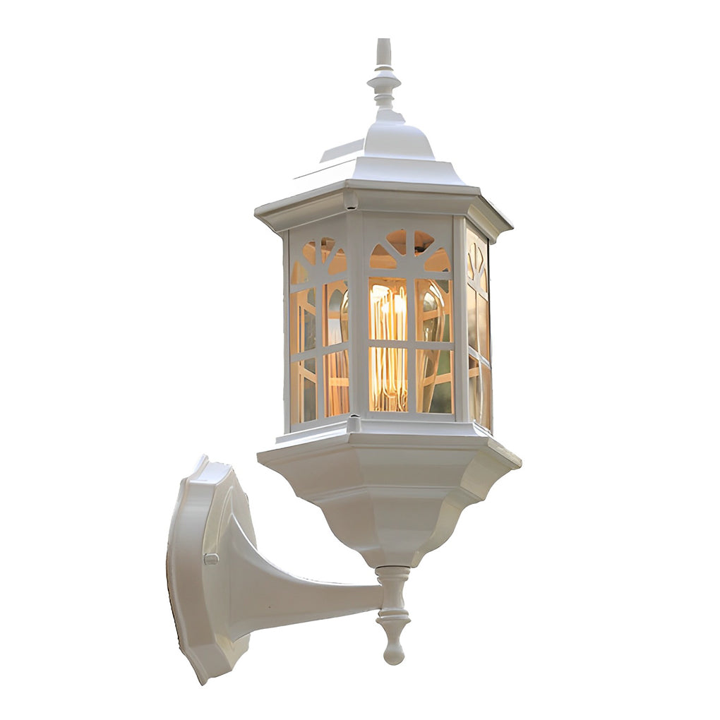 Modern Outdoor Wall Lamp - Aluminum & Glass Waterproof Sconce