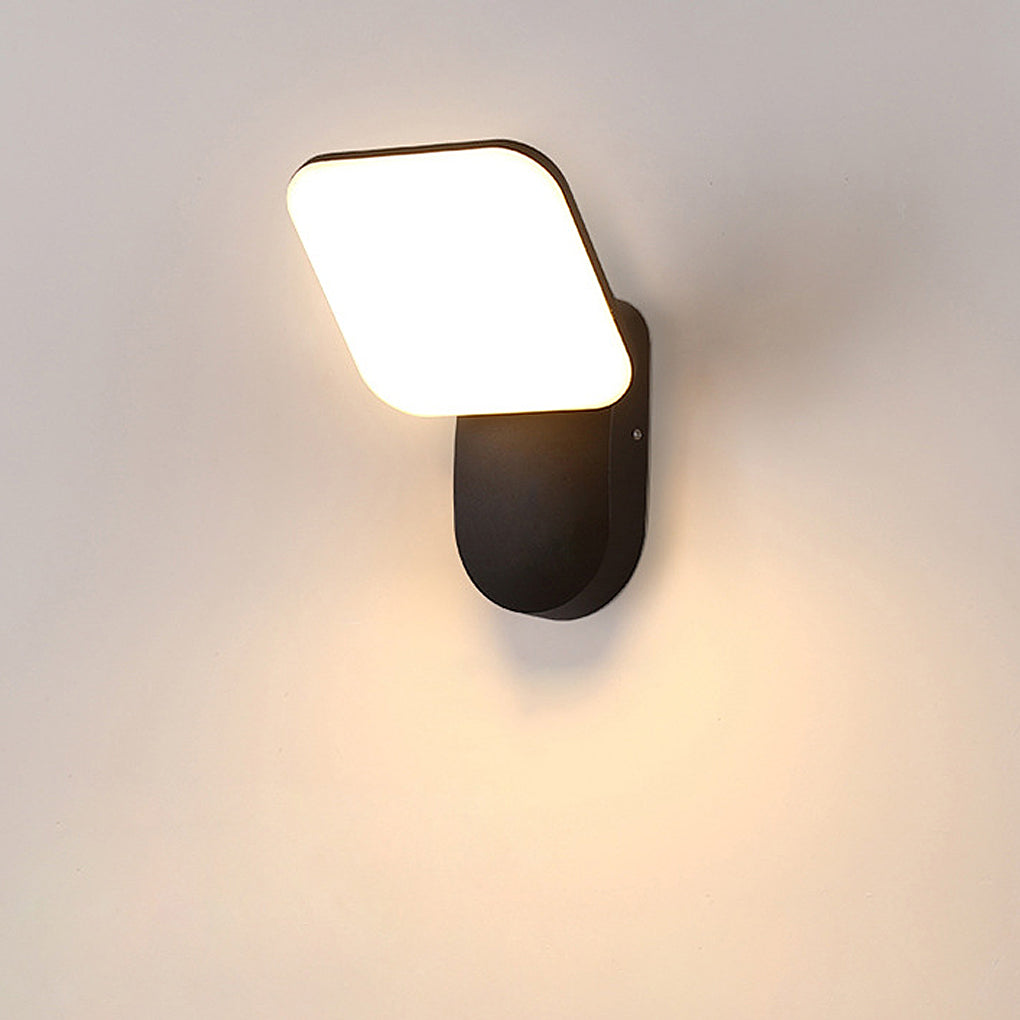 Modern Square LED Outdoor Wall Light 12W Waterproof Sconce