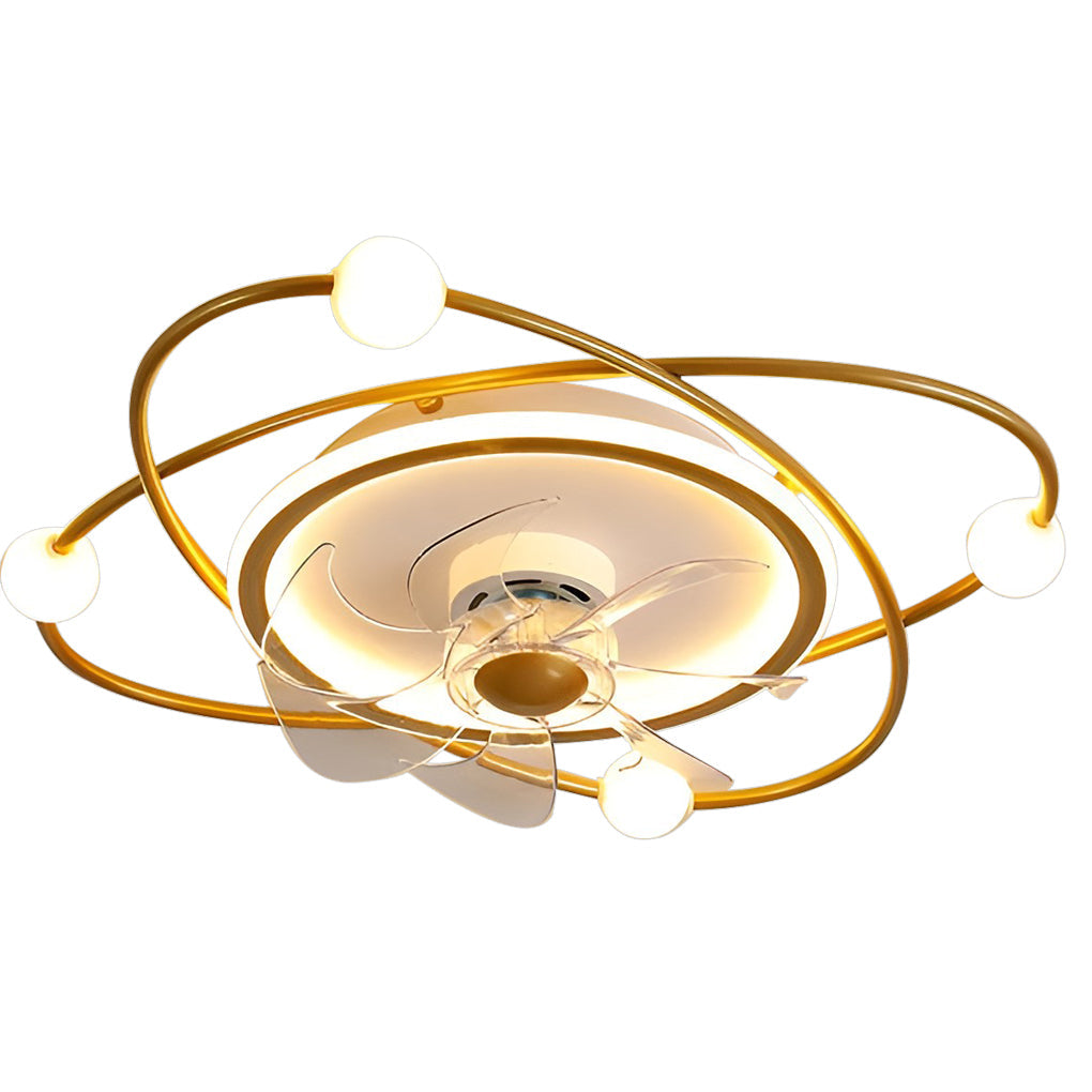Modern LED Ceiling Fan Light with Remote Dimming - 22 Inch