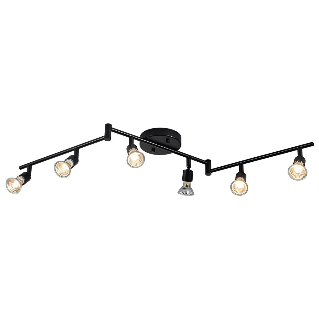 Adjustable Iron Directional Ceiling Light - Black Nordic Flush Mount