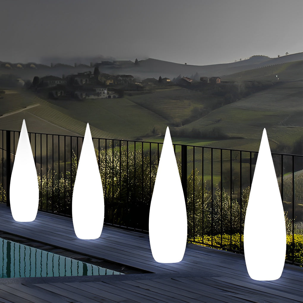 Water Drop LED Floor Lamp - Modern Indoor Outdoor Lighting