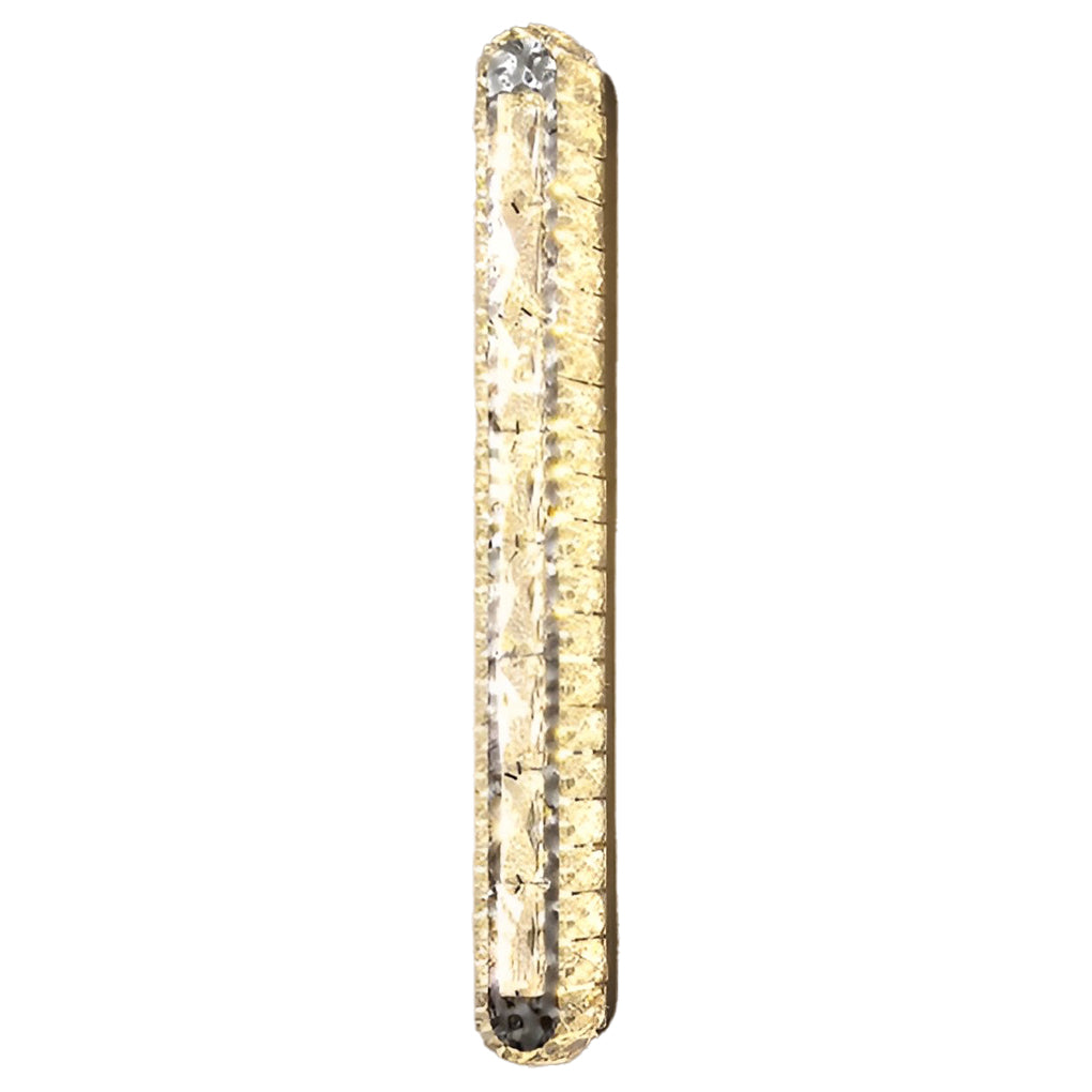 Crystal LED Wall Sconce with 3-Step Dimming Modern Wall Lamp