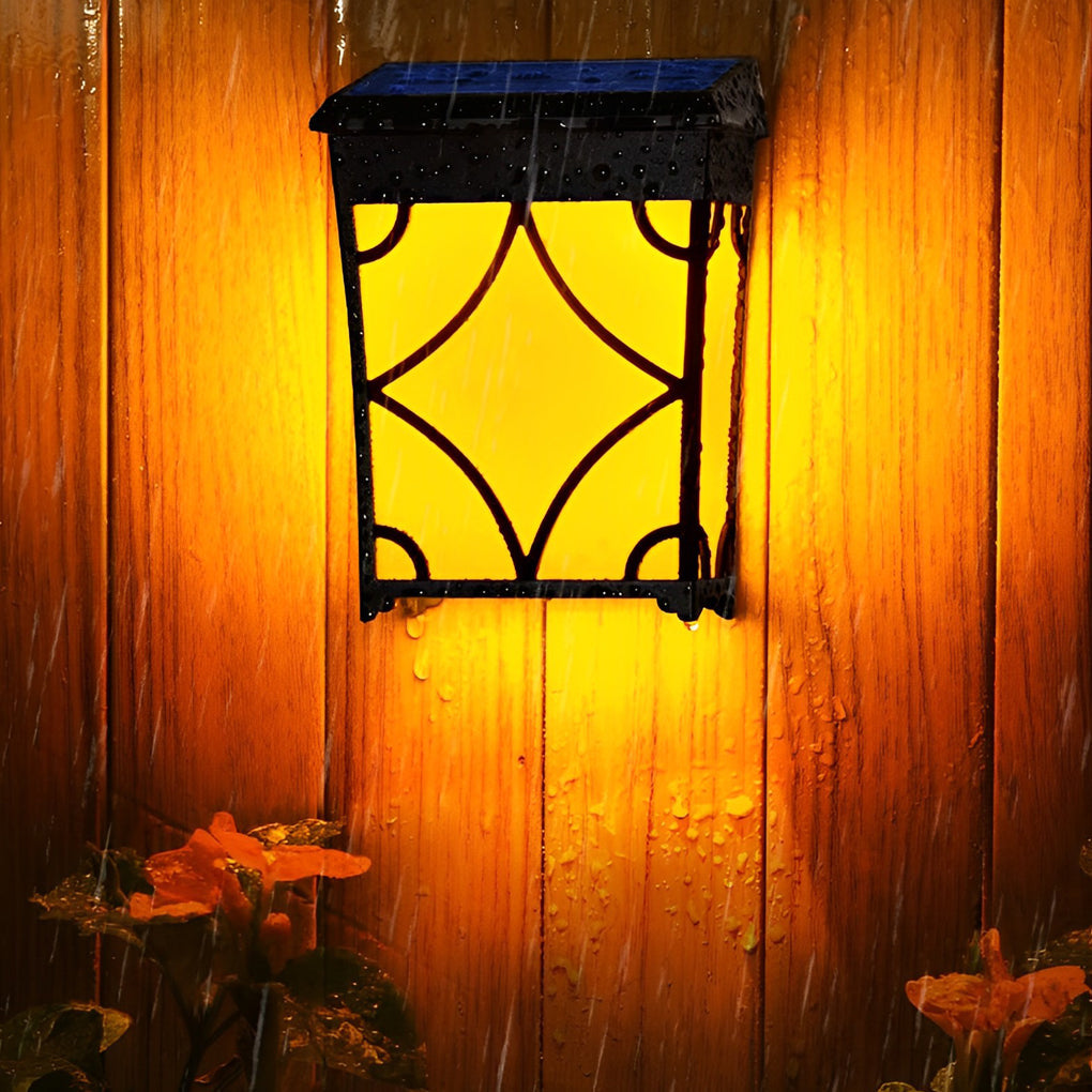 Motion Sensor Solar LED Wall Light - Waterproof Outdoor Lighting