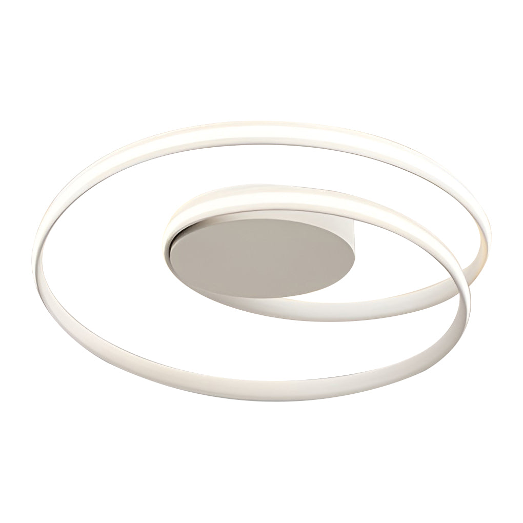 Modern Circular LED Flush Mount Ceiling Light with Dimming