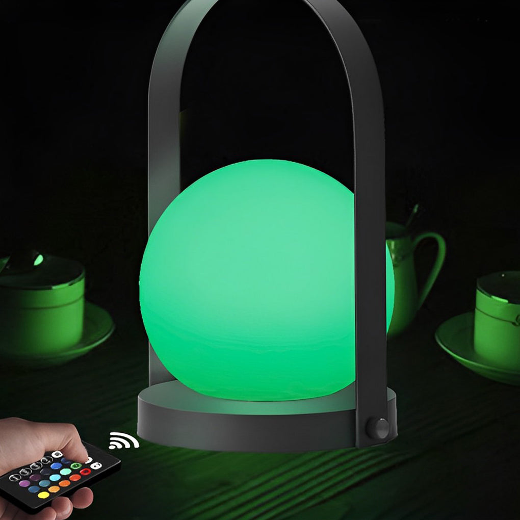 RGB LED Cordless Globe Table Lamp with Remote Control