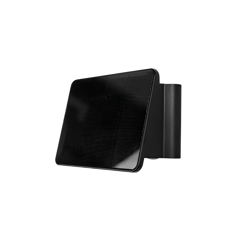 Modern Solar LED Outdoor Wall Light - Up Down Waterproof Black