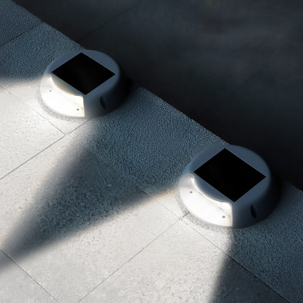 Solar LED Step Lights Outdoor Waterproof Flush Mount Stairway
